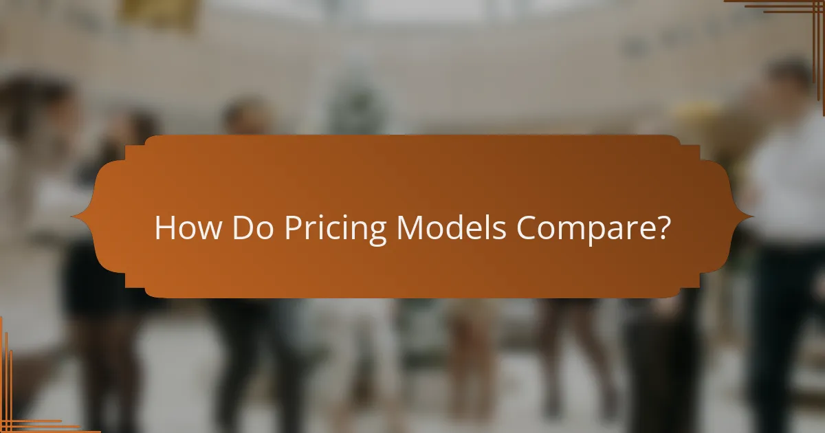 How Do Pricing Models Compare?